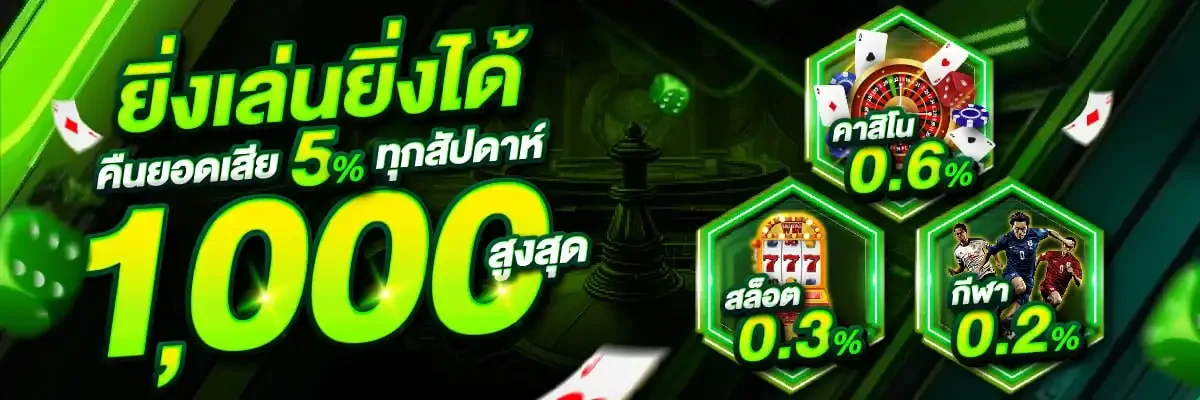โปรโมชั่นคืนยอดเสียและคาสิโนออนไลน์ DNA365